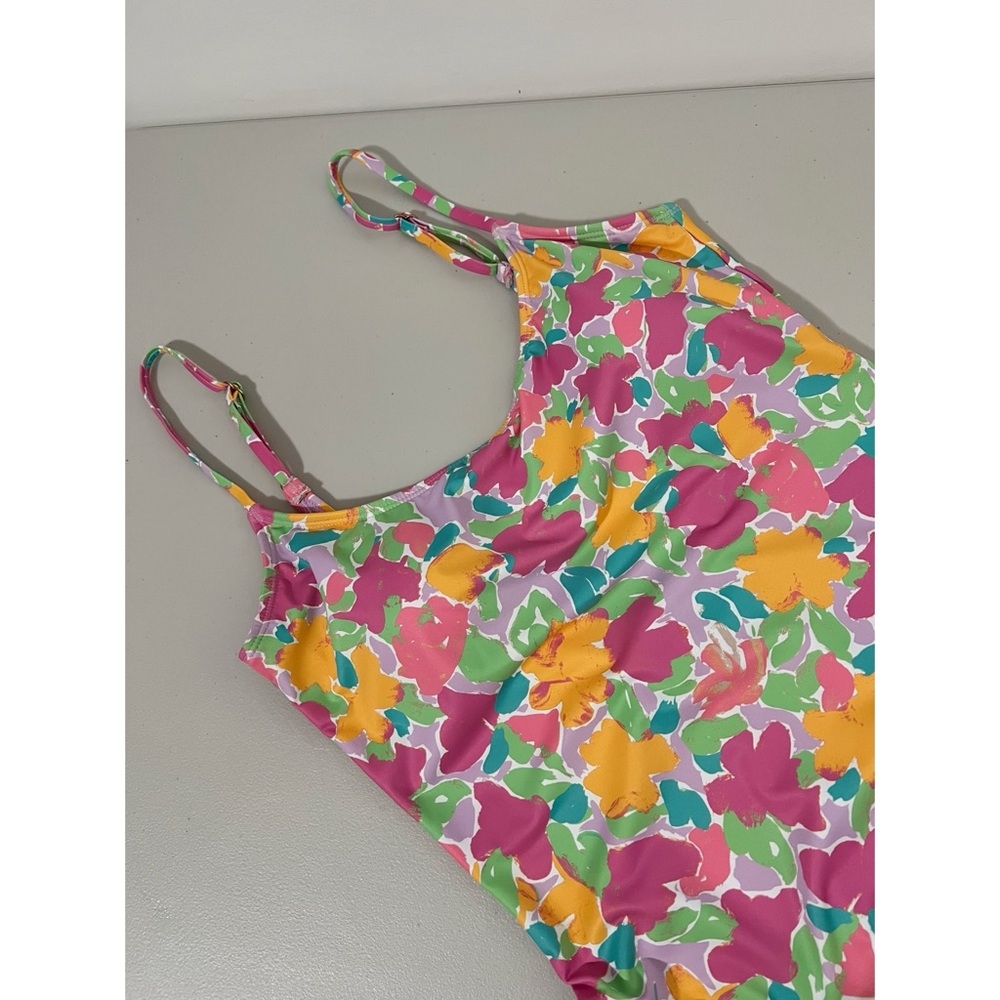 Cotton On Floral Print Cheeky One-Piece Swimsuit Size Medium - Picture 3 of 10